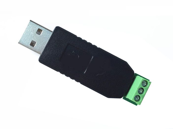 RS485 USB-A 2.0 Adapter 3-Pin met CP2104 USB chip en MAX485+TVS